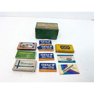 Vintage  Shaving Blades Lot Of 10 Different Brands Brands